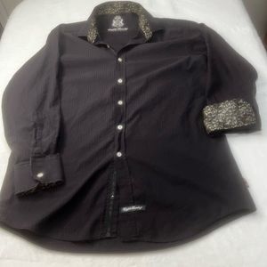 English Laundry by Christopher Wicks L/S Button Up Shirt Black Sz. 15 1/2 32-33